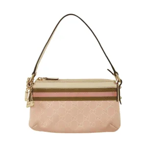 Gucci Pink Logo Charm Mini Shoulder Bag