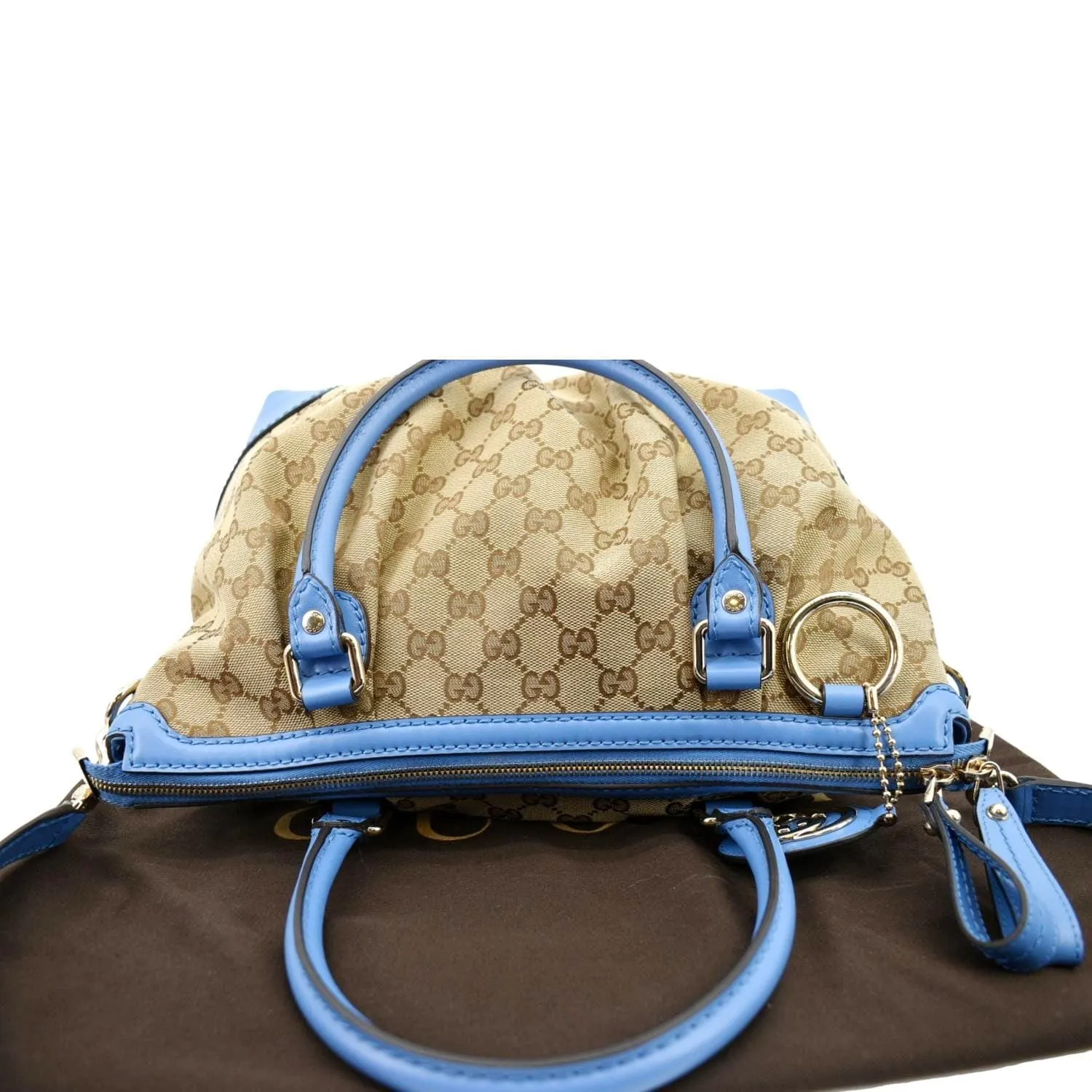 GUCCI Sukey GG Canvas Tote Shoulder Bag Beige 247902