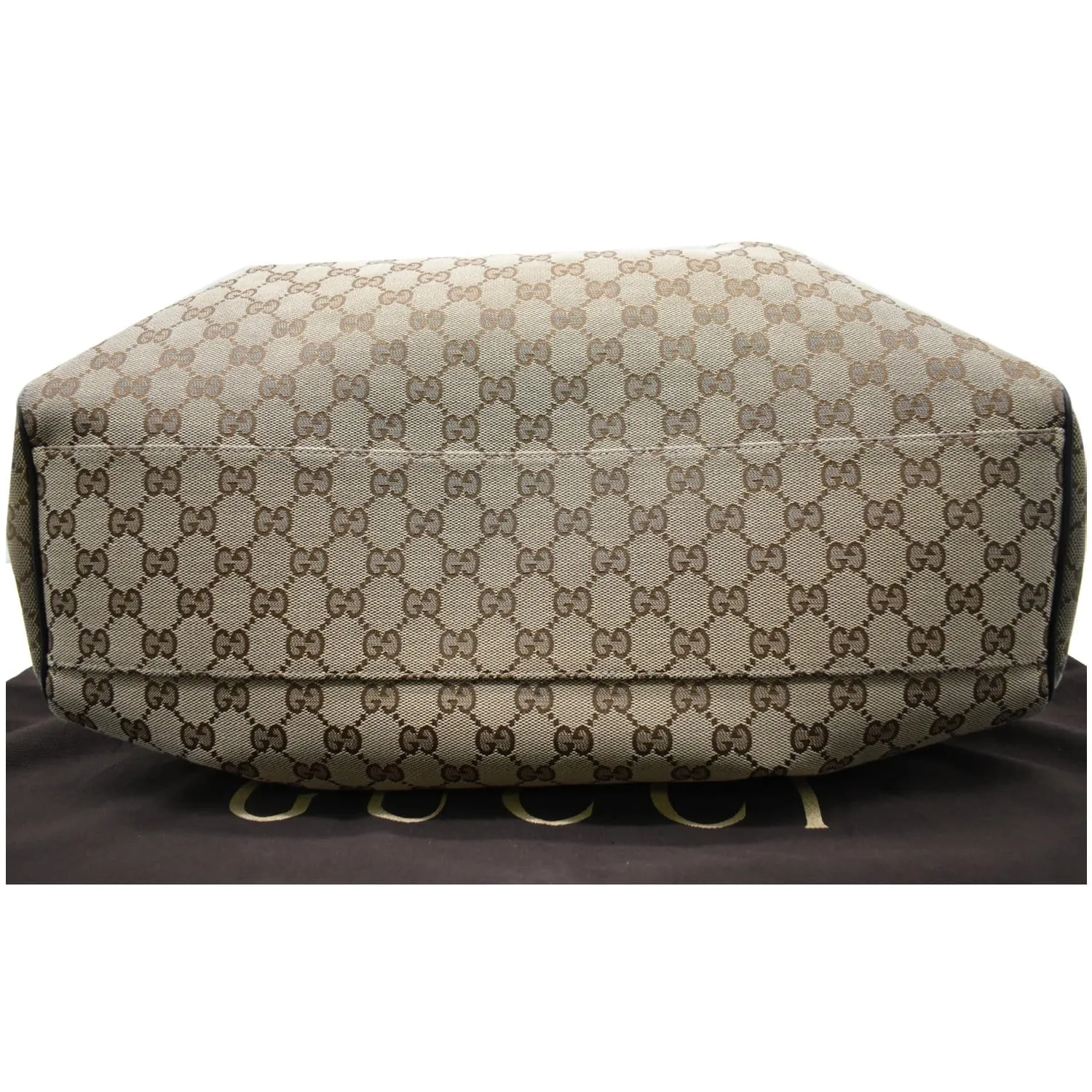 GUCCI Sukey Large GG Canvas Tote Bag Black 211943