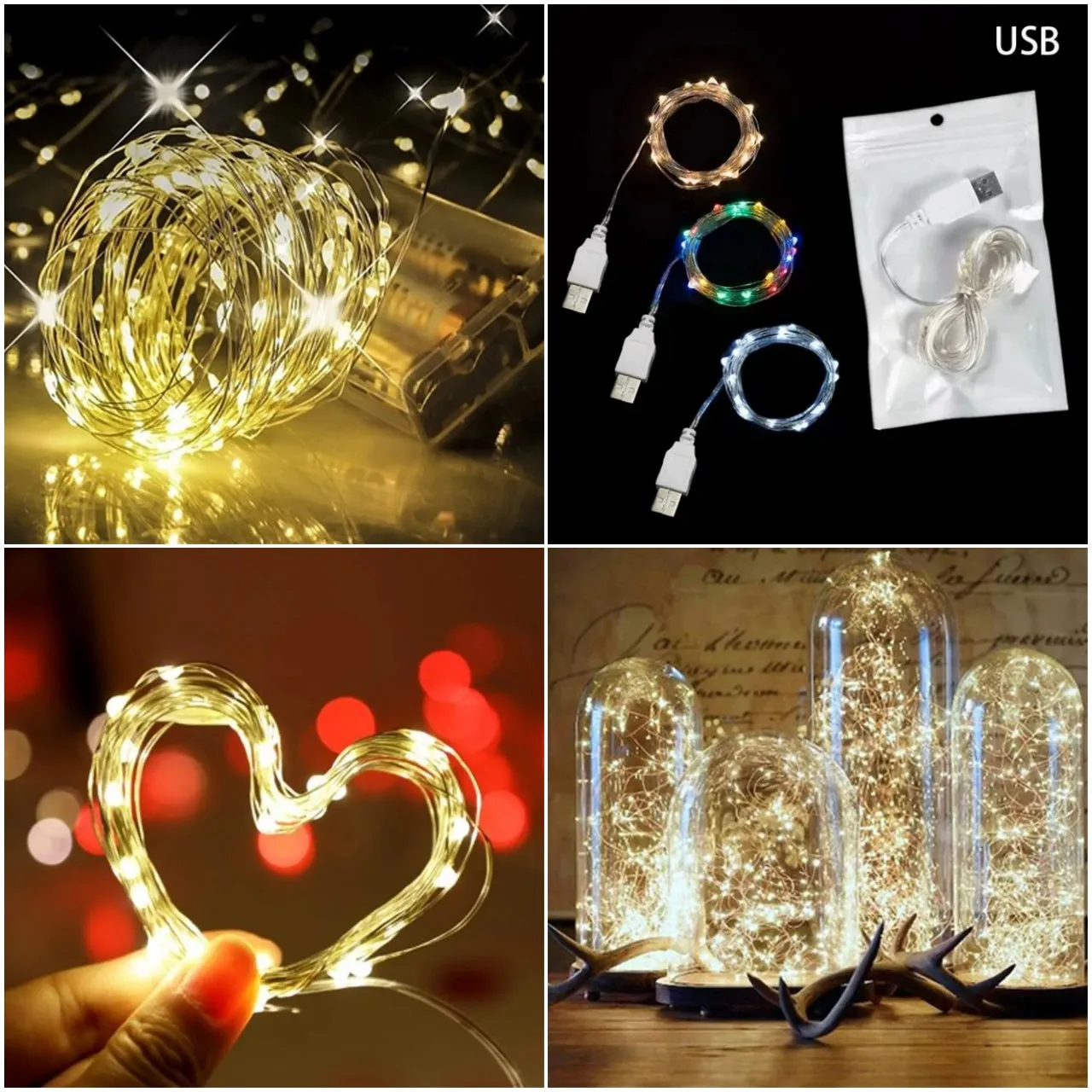 GUIRNALDA USB 2 METROS 20 LUCES