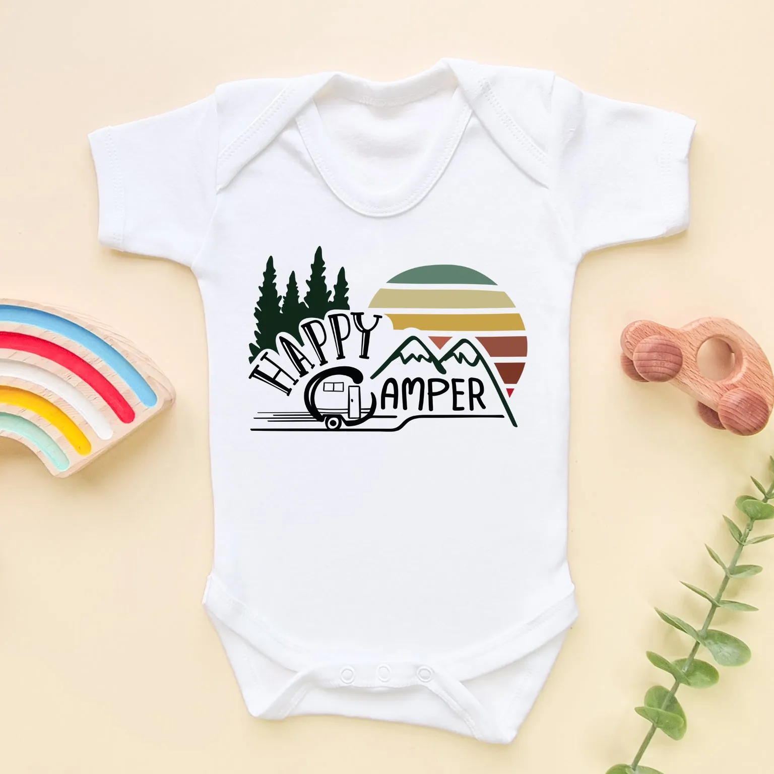 Happy Camper Baby Bodysuit