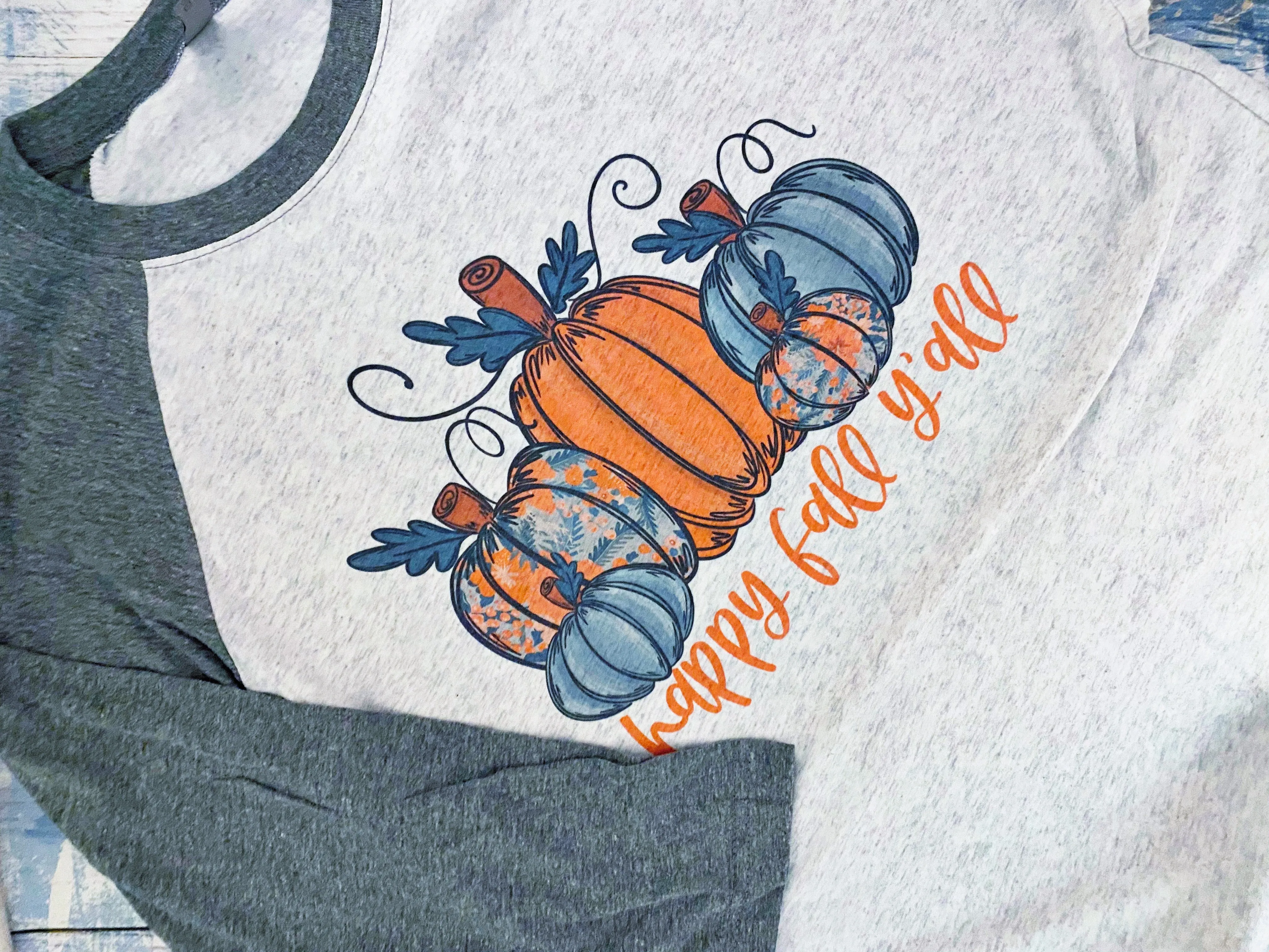 Happy Fall Y'all Muted Pumpkins