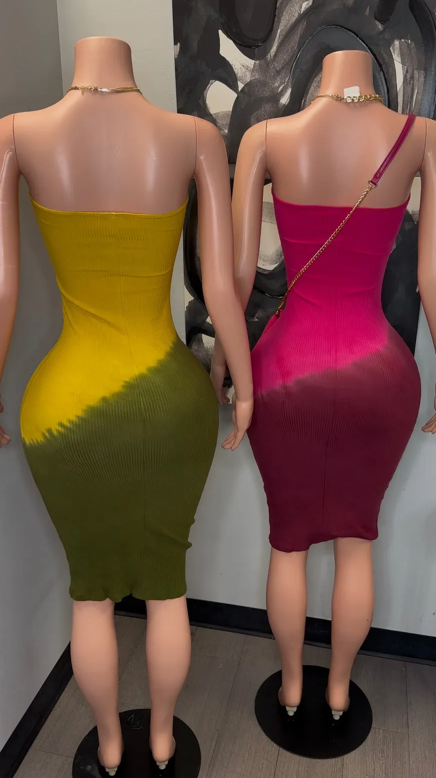 HASHTAG CUTE TUBE DRESS