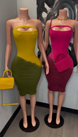 HASHTAG CUTE TUBE DRESS