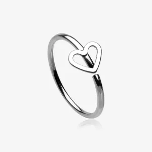 Heart Loop Bendable Hoop Ring