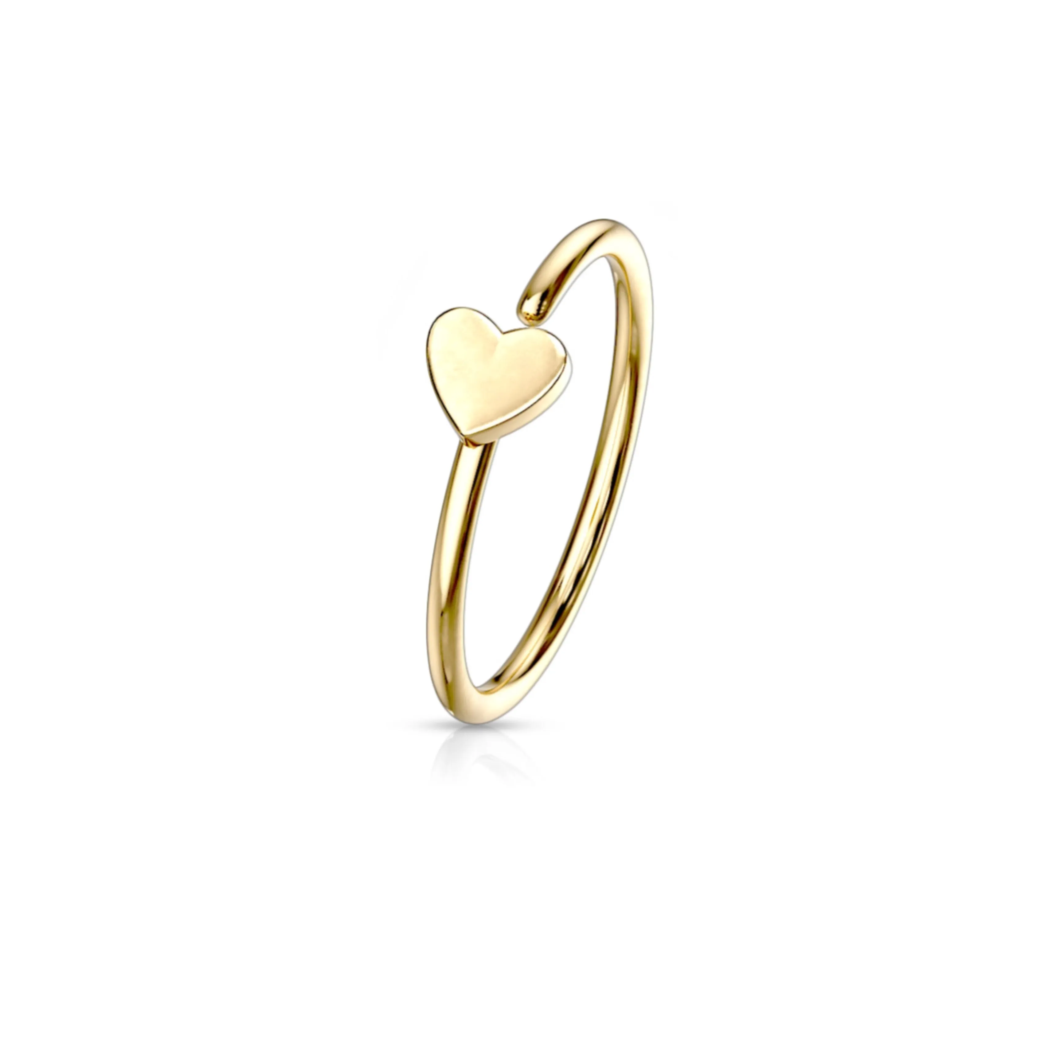 Heart Nose Hoop