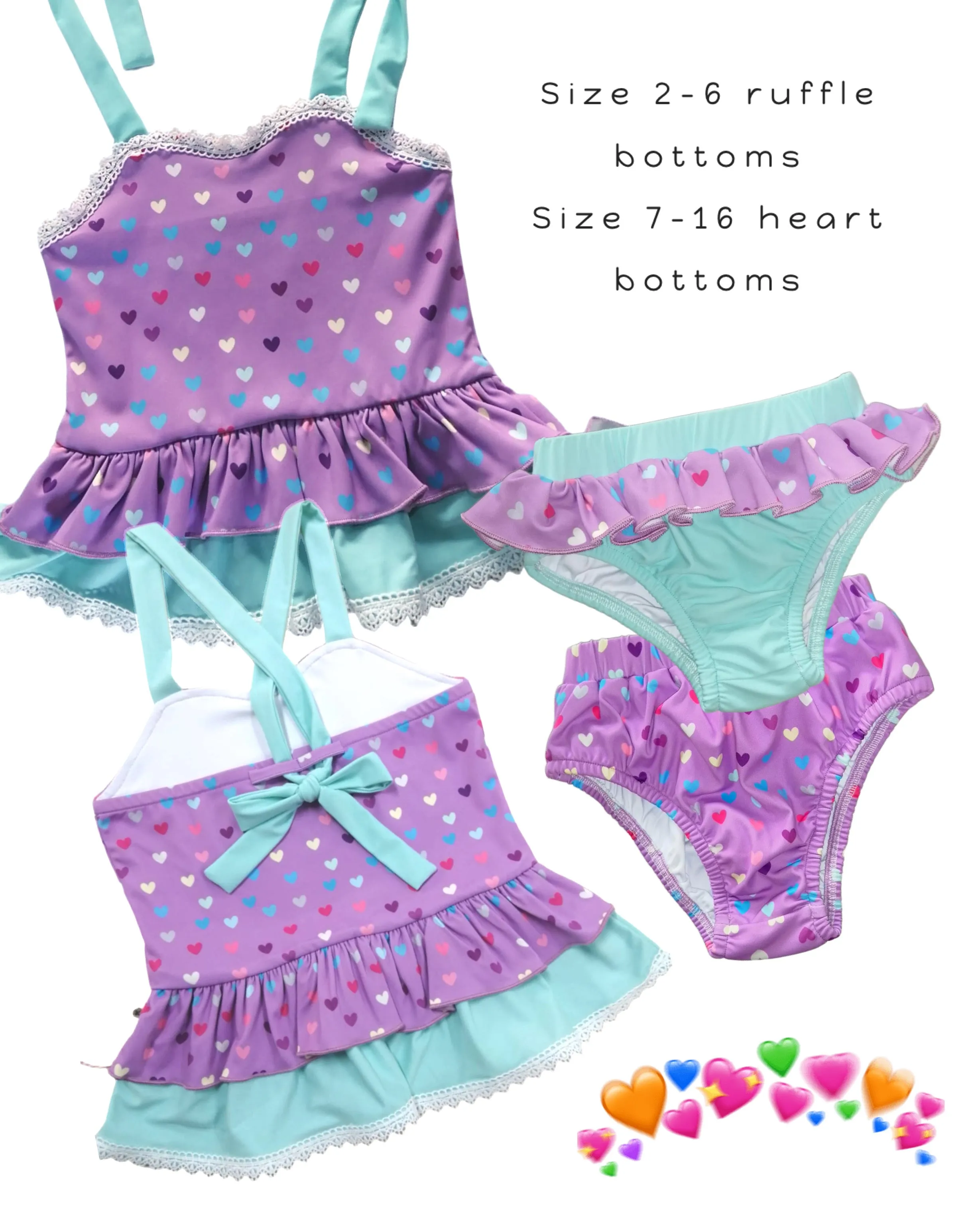 Heart tankini set