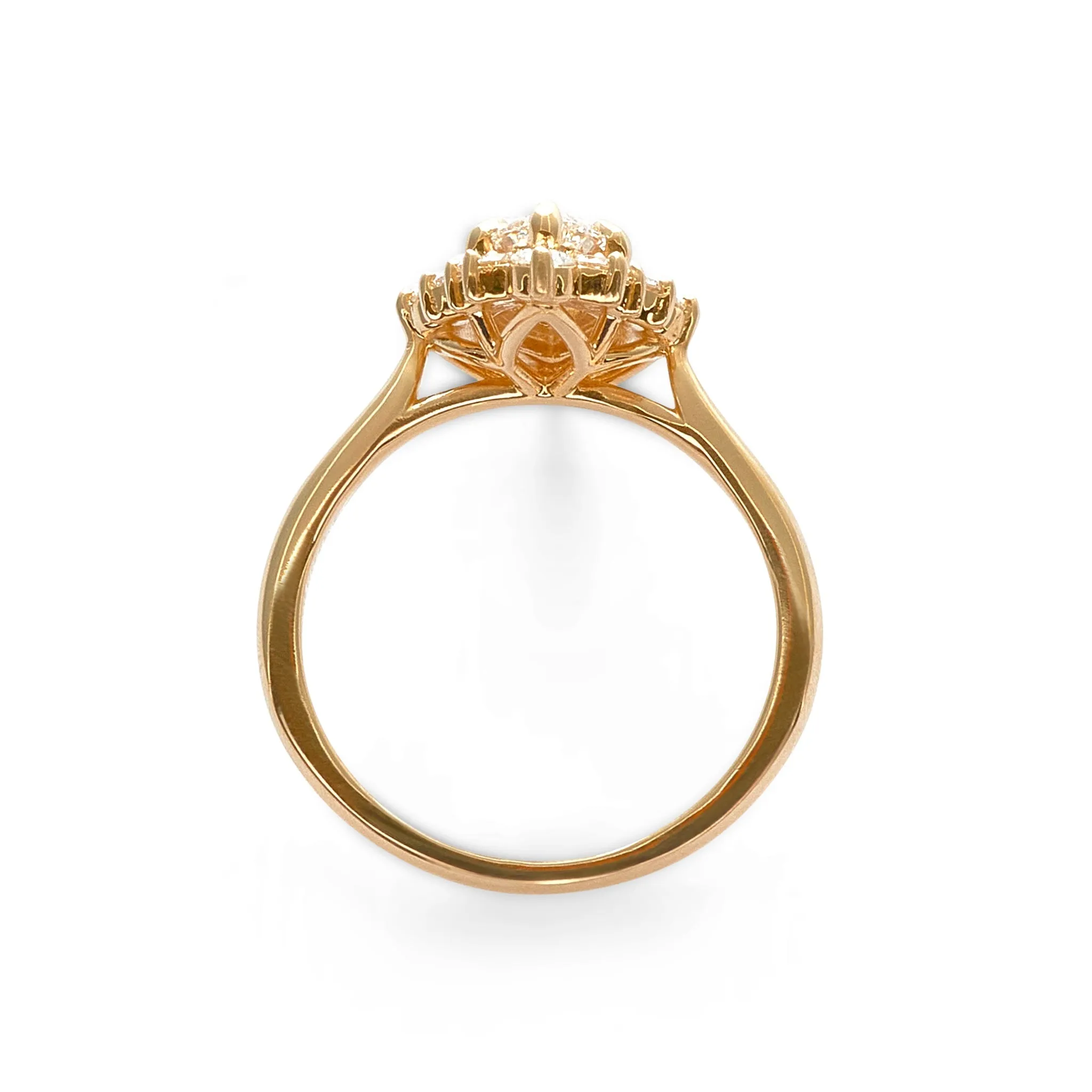 Heidi Marquise Cut Moissanite Engagement Ring