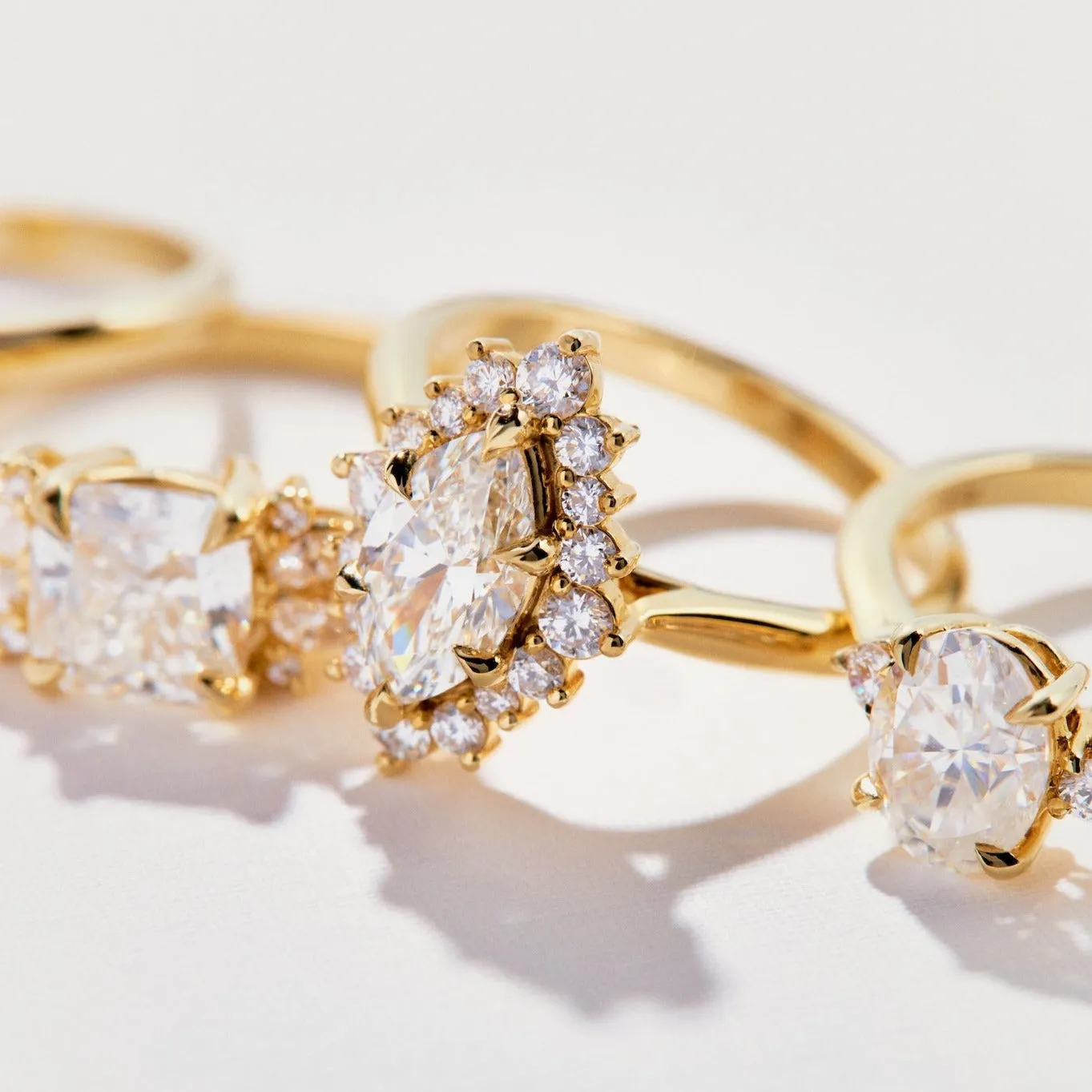 Heidi Marquise Cut Moissanite Engagement Ring