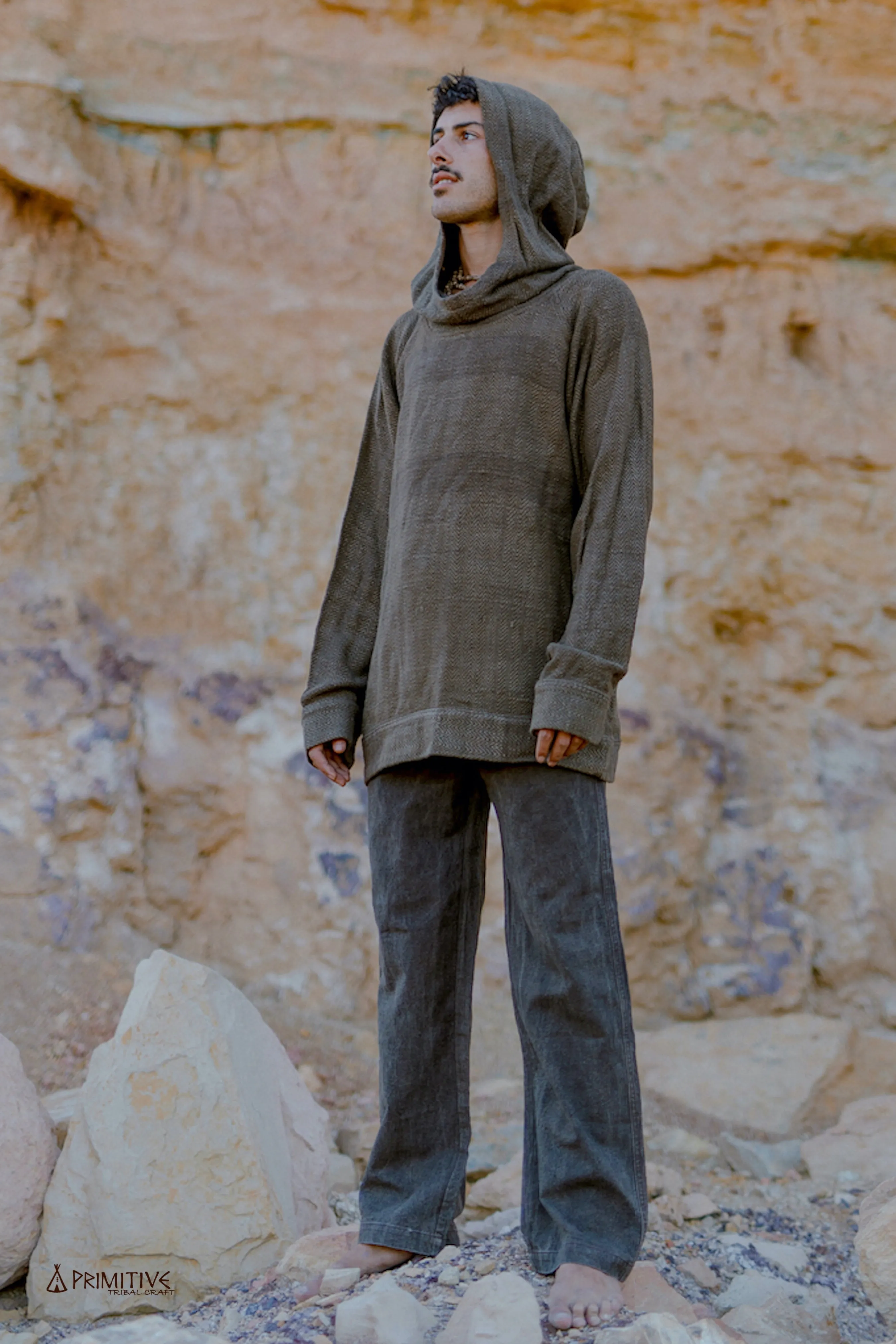 Hemp Wool Pullover ⋙ Herbal Dye Brown