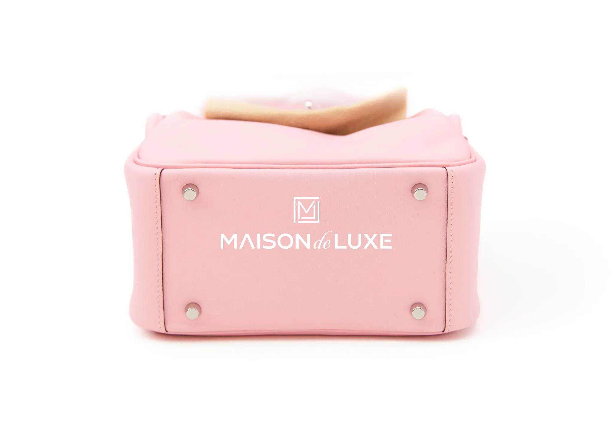 Hermes Mini Lindy 20 Rose Sakura Swift Palladium Hardware