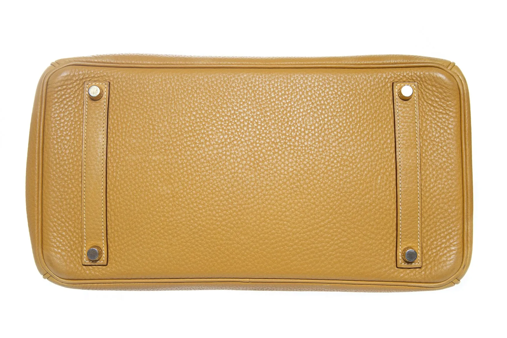 Hermès 2014 Curry Clemence Birkin 35 W/ Gold HW