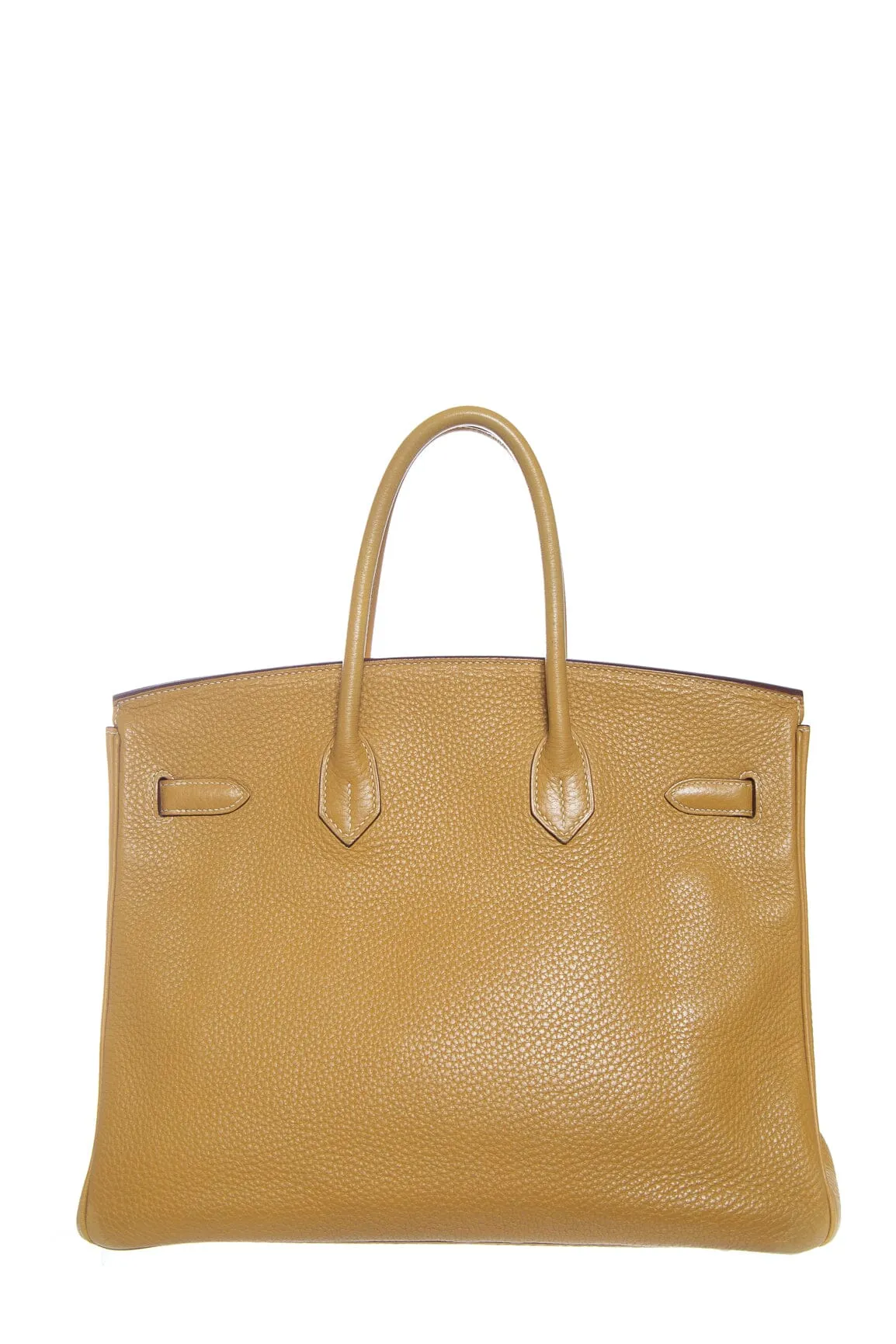 Hermès 2014 Curry Clemence Birkin 35 W/ Gold HW