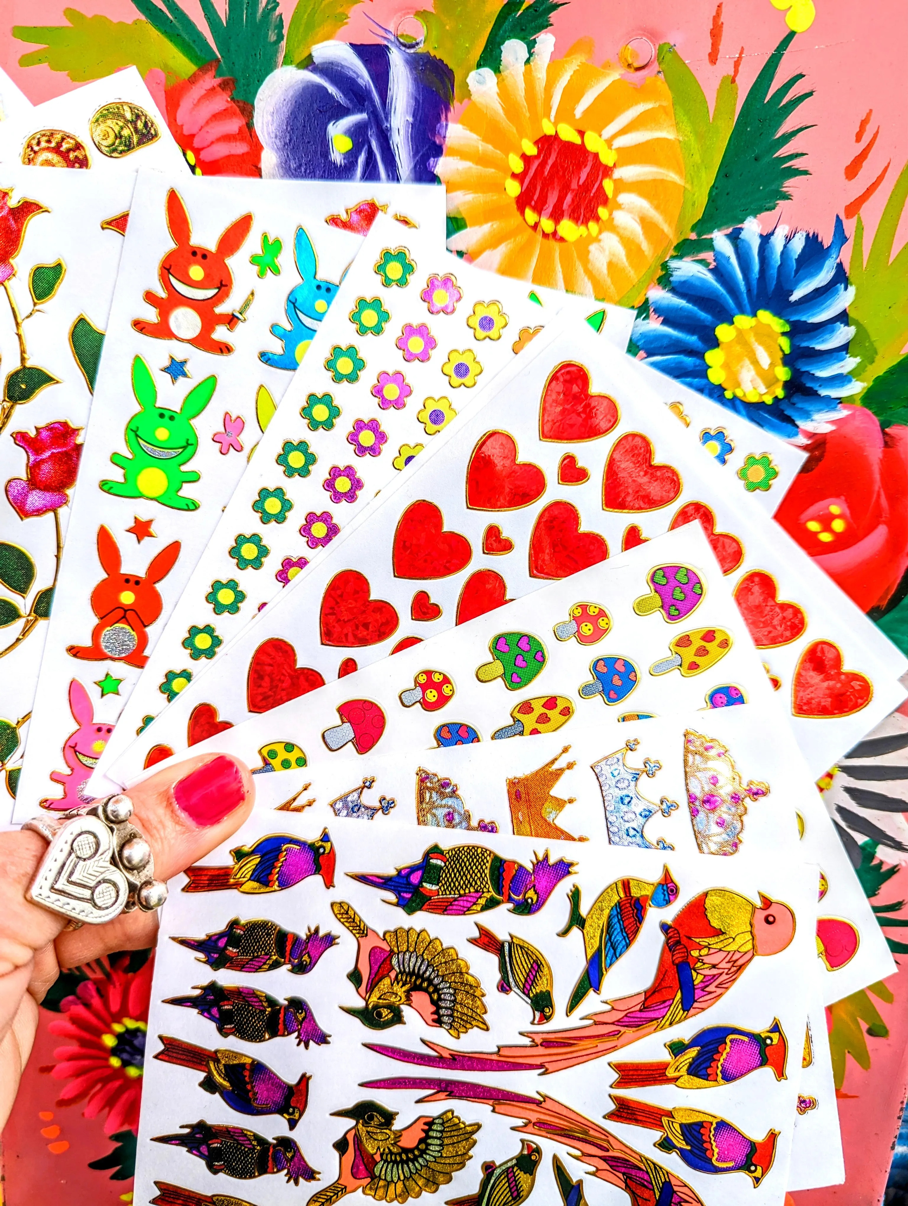 Holographic stickers set of 10