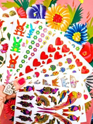 Holographic stickers set of 10