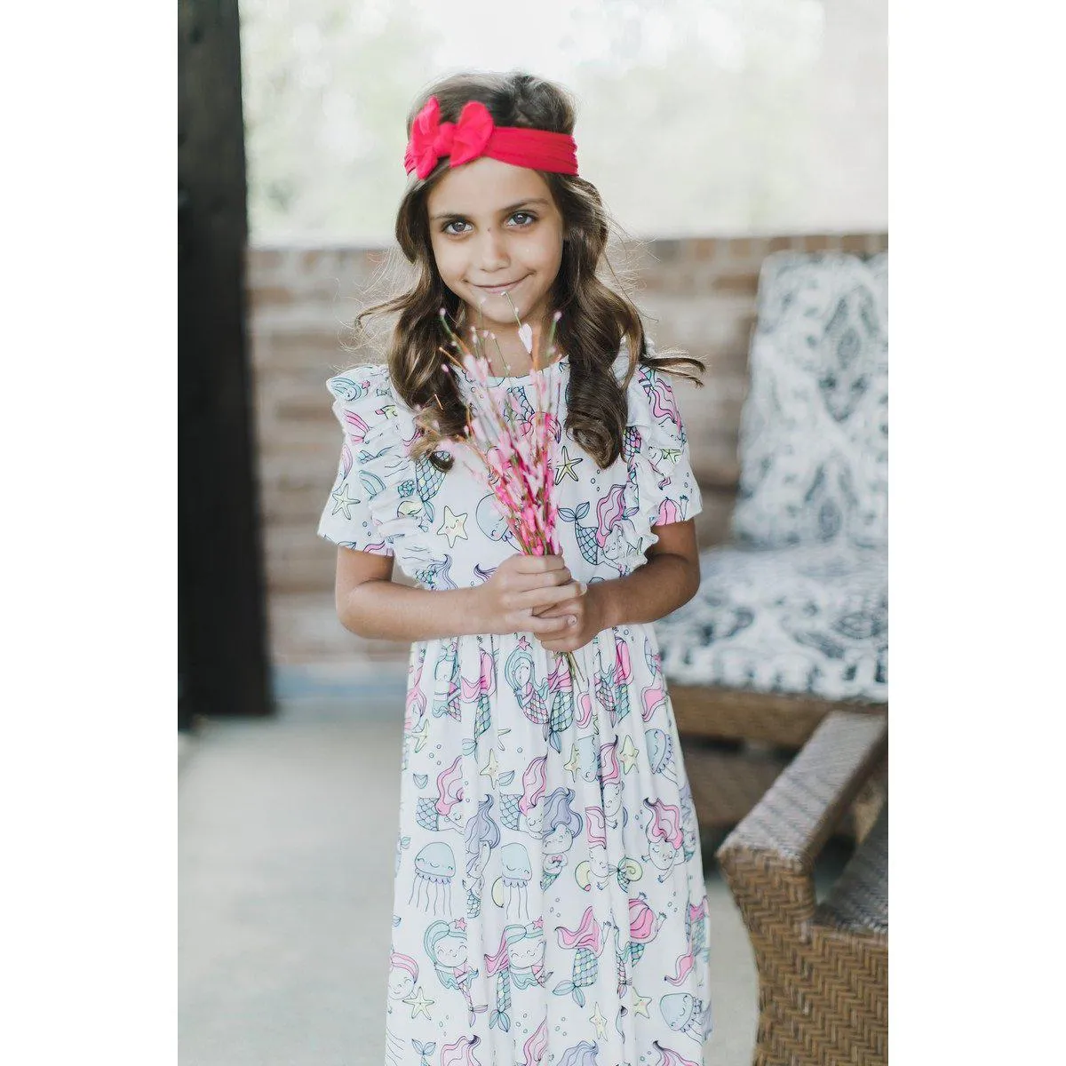 Hot Pink Nylon Bow Headwrap