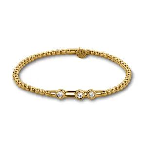 Hulchi Belluni 'Tresore' Diamond Bezel Slider Stretch Bracelet (20374)