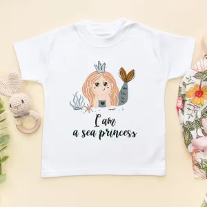 I Am a Sea Princess Mermaid Grow Toddler & Kids T Shirt