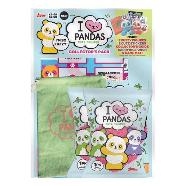 I Love Panda Cute Figures Collector Pack
