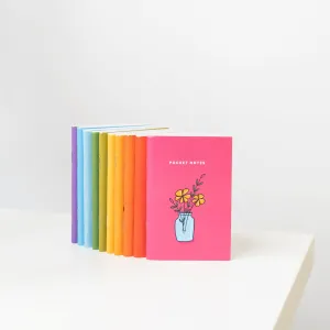 Illustrated Pocket Notebooks / Pack of 10