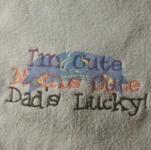 I'm Cute, Mom's Cute, Dad's Lucky Bib