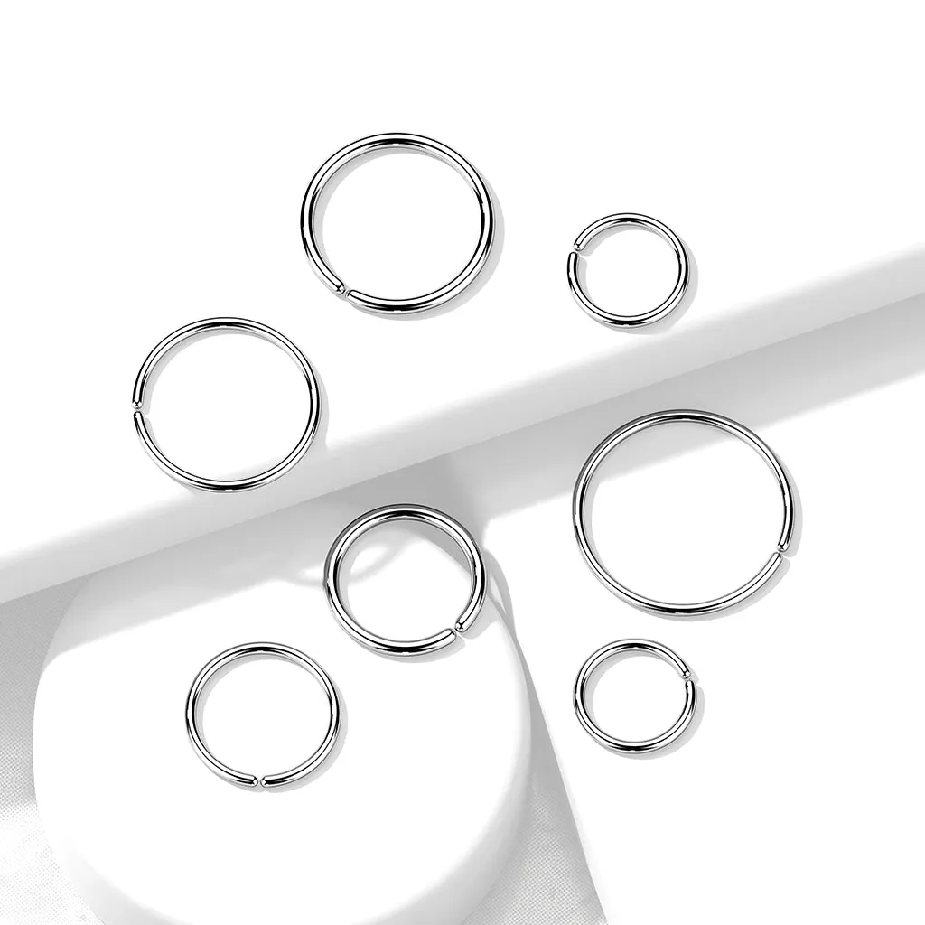Implant Grade Titanium Plain Seamless Bendable Hoop