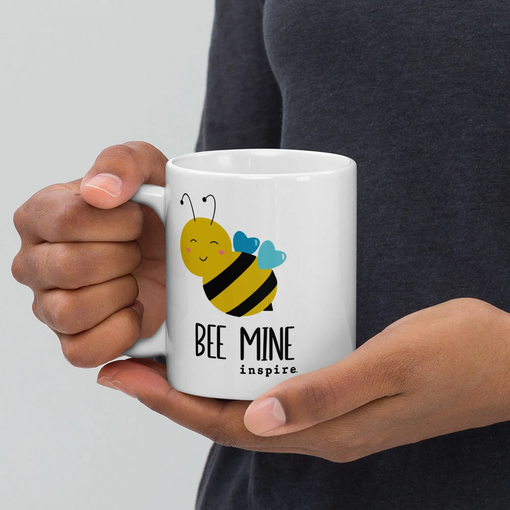 inspire Bee Mine White glossy mug