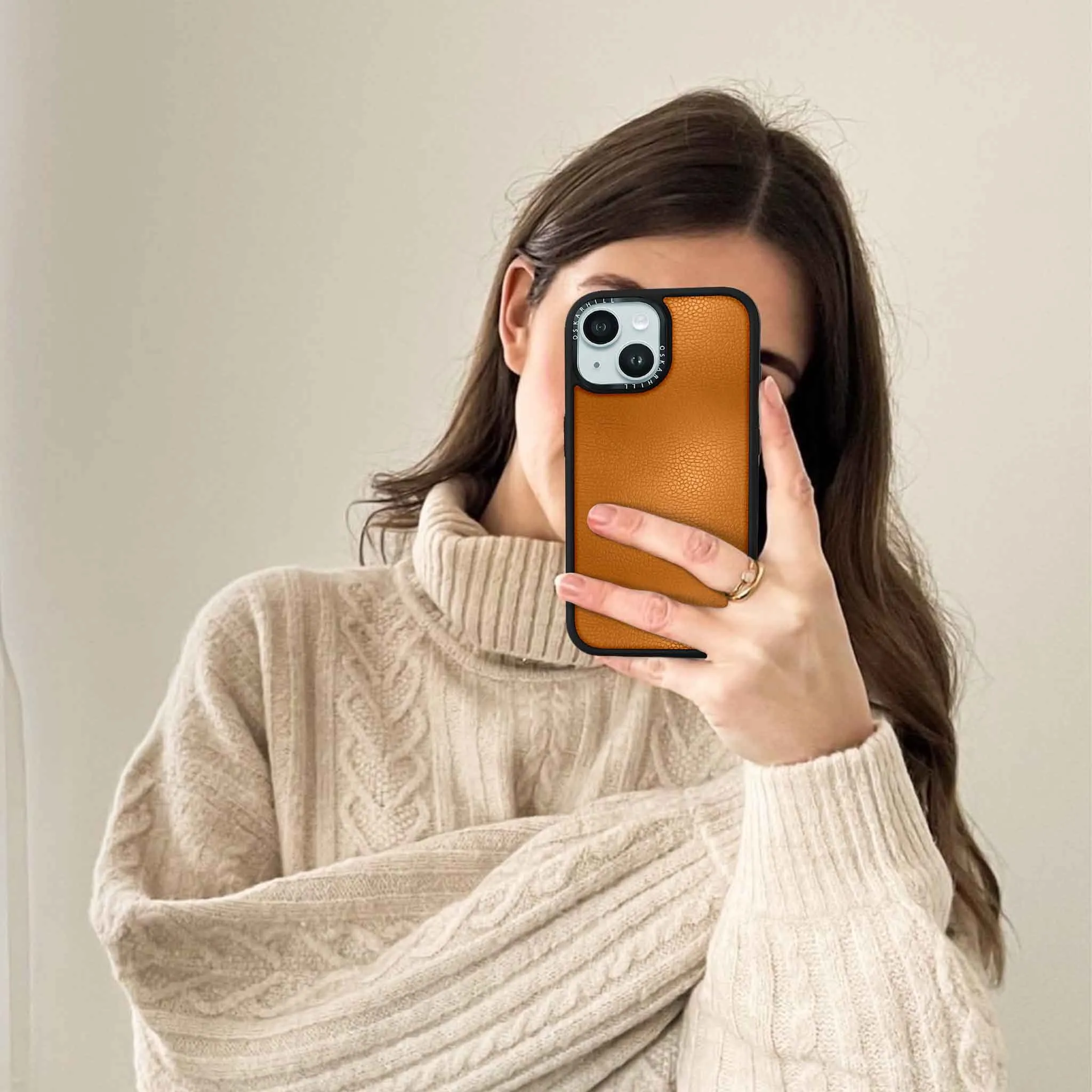 iPhone 13 Mini Case Elite Leather — Ruddy Brown