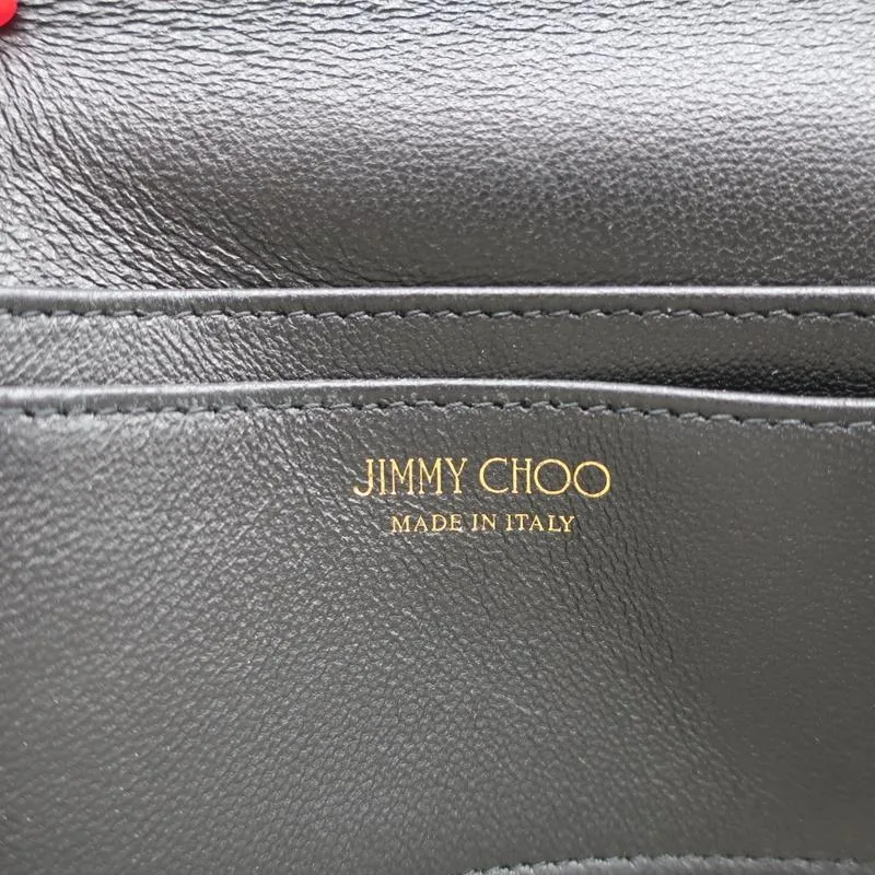 Jimmy Choo Lizzie Star-Studded Crossbody Sand Snakeskin Print Leather Clutch NEW