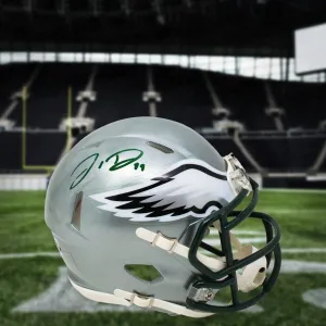 Jordan Davis Philadelphia Eagles Autographed Signed Flash Mini-Helmet JSA COA