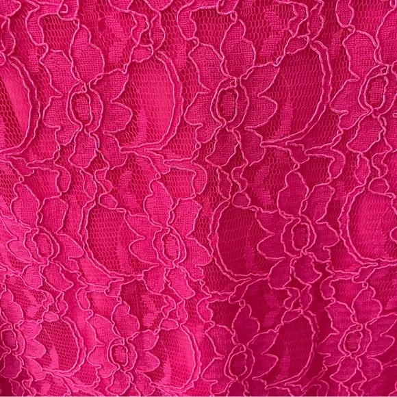 Joseph Ribkoff Pink Lace Long Sleeve Sheath Dress Size 6