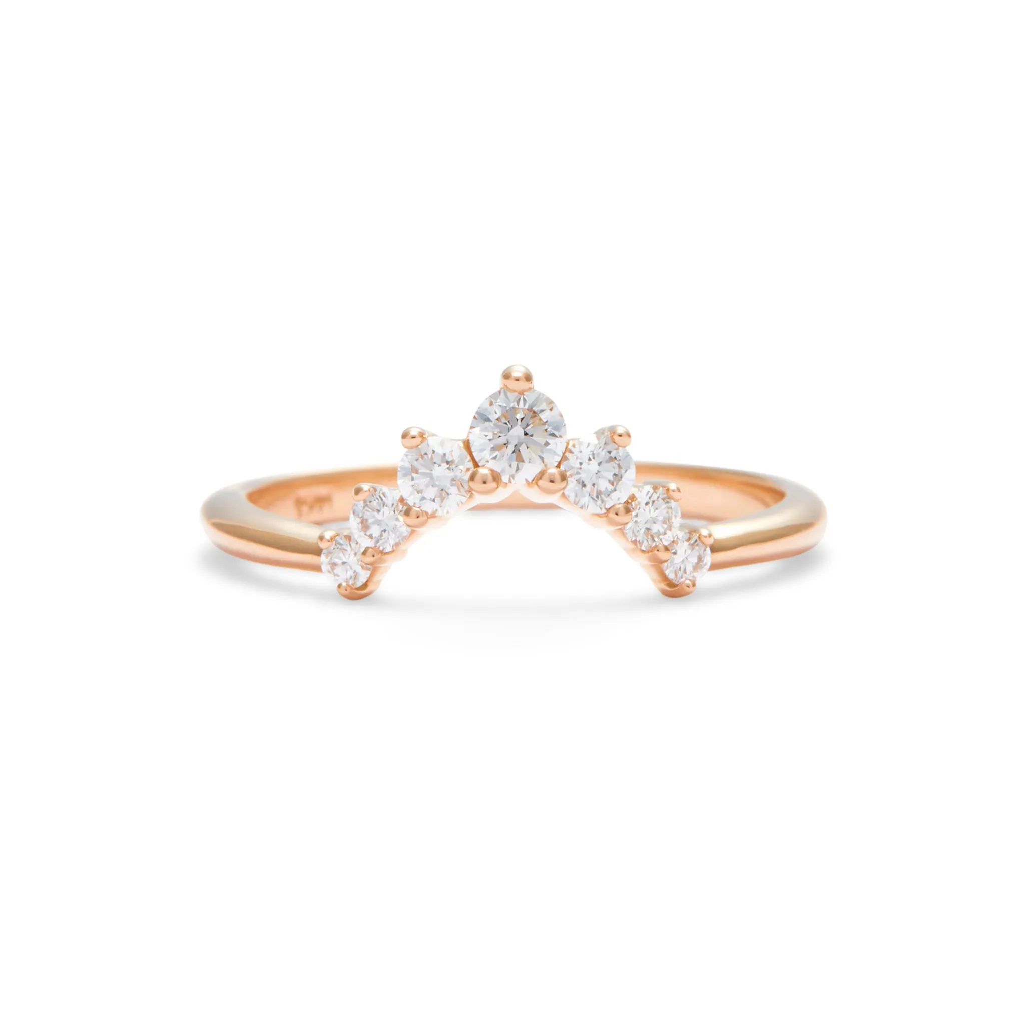 Julia Contoured Diamond Band - Large
