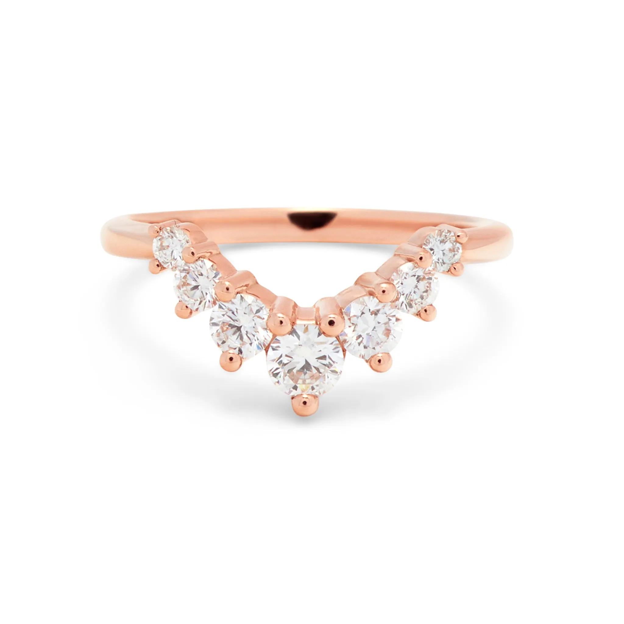 Julia Contoured Diamond Band - Large