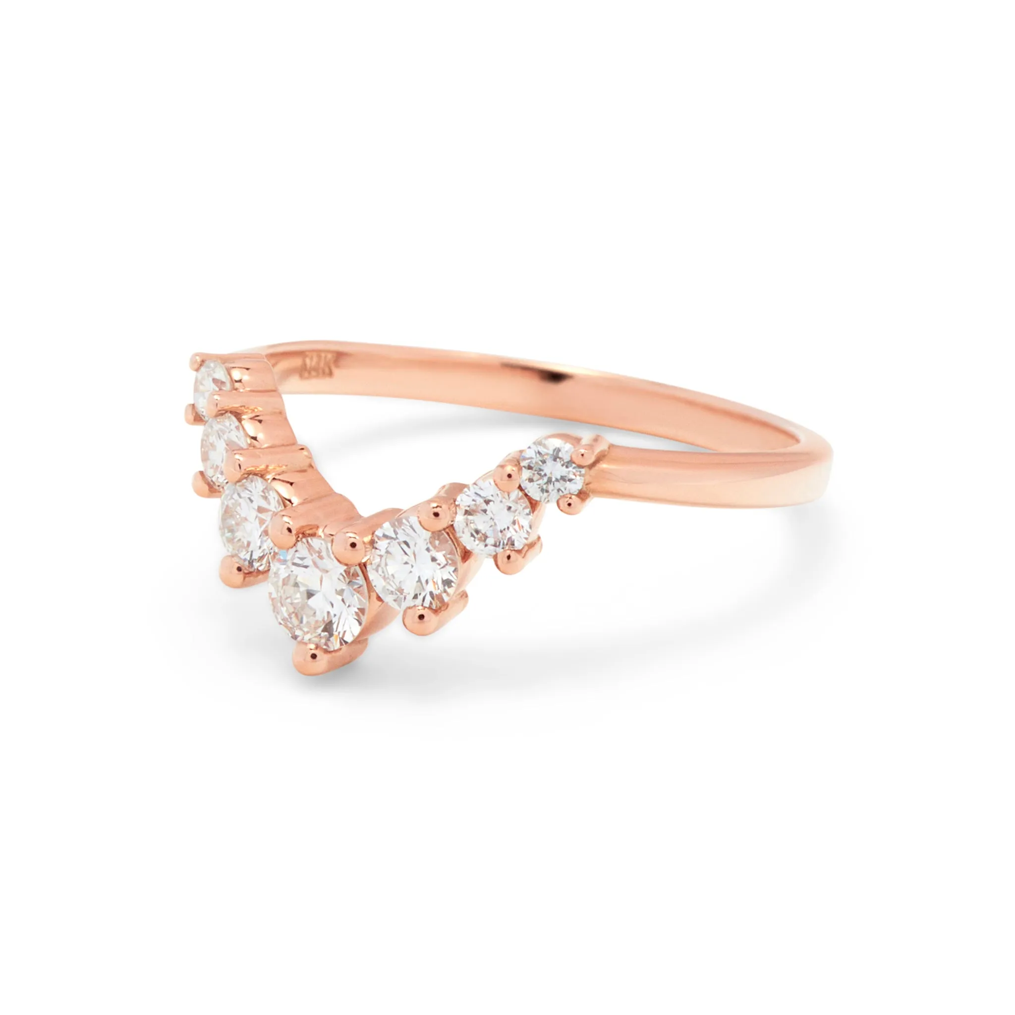 Julia Contoured Diamond Band - Large