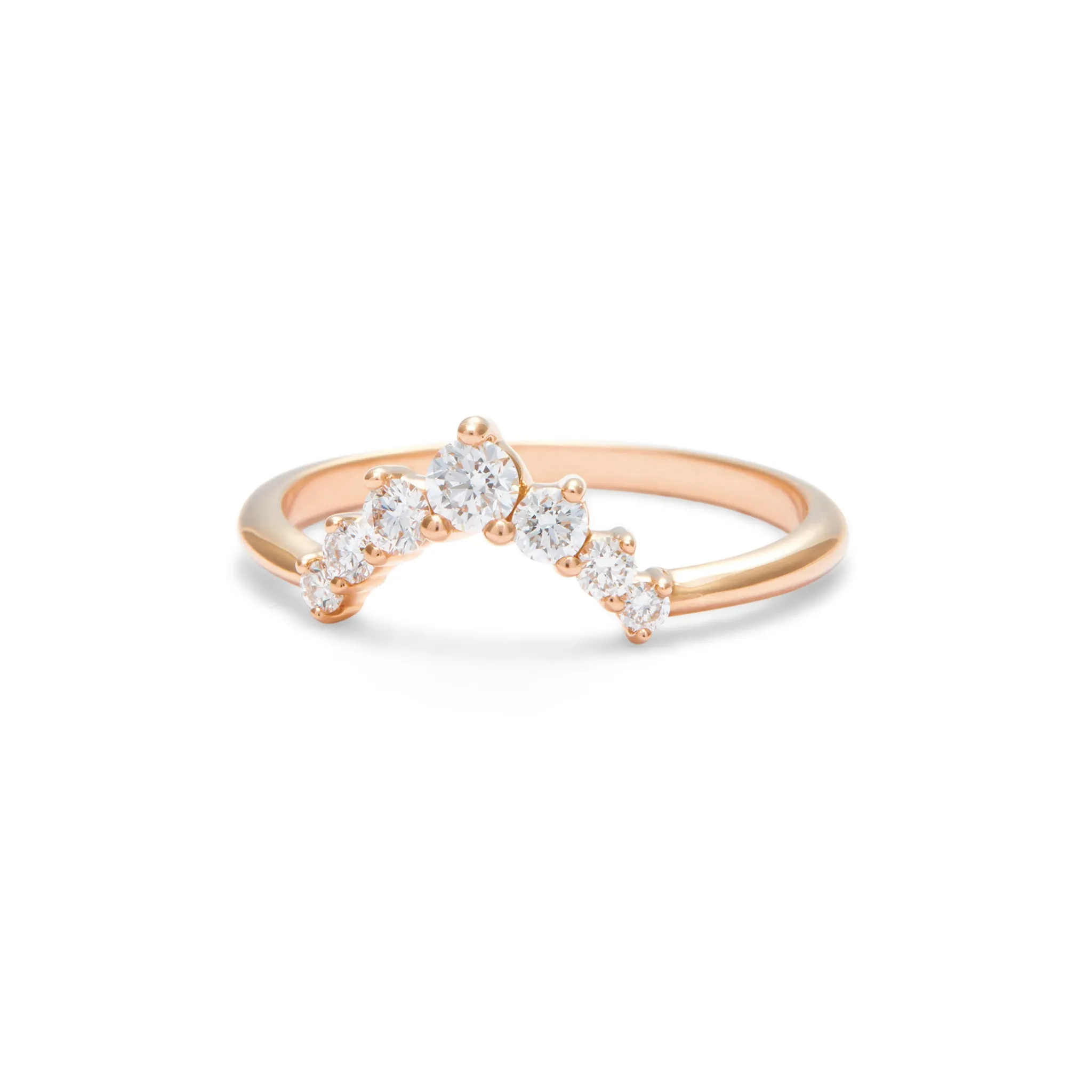 Julia Contoured Diamond Band - Large