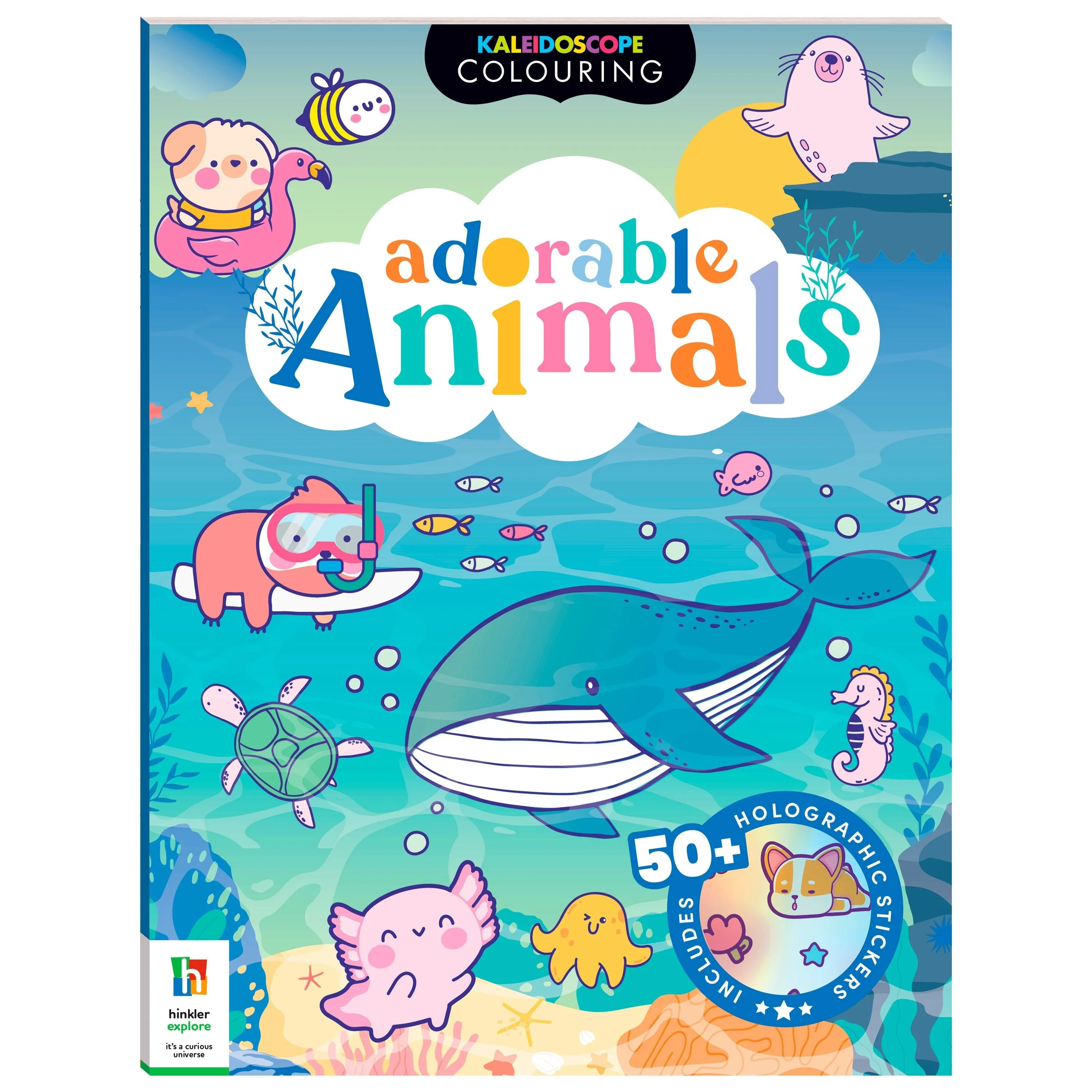 Kaleidoscope Sticker Colouring: Adorable Animals