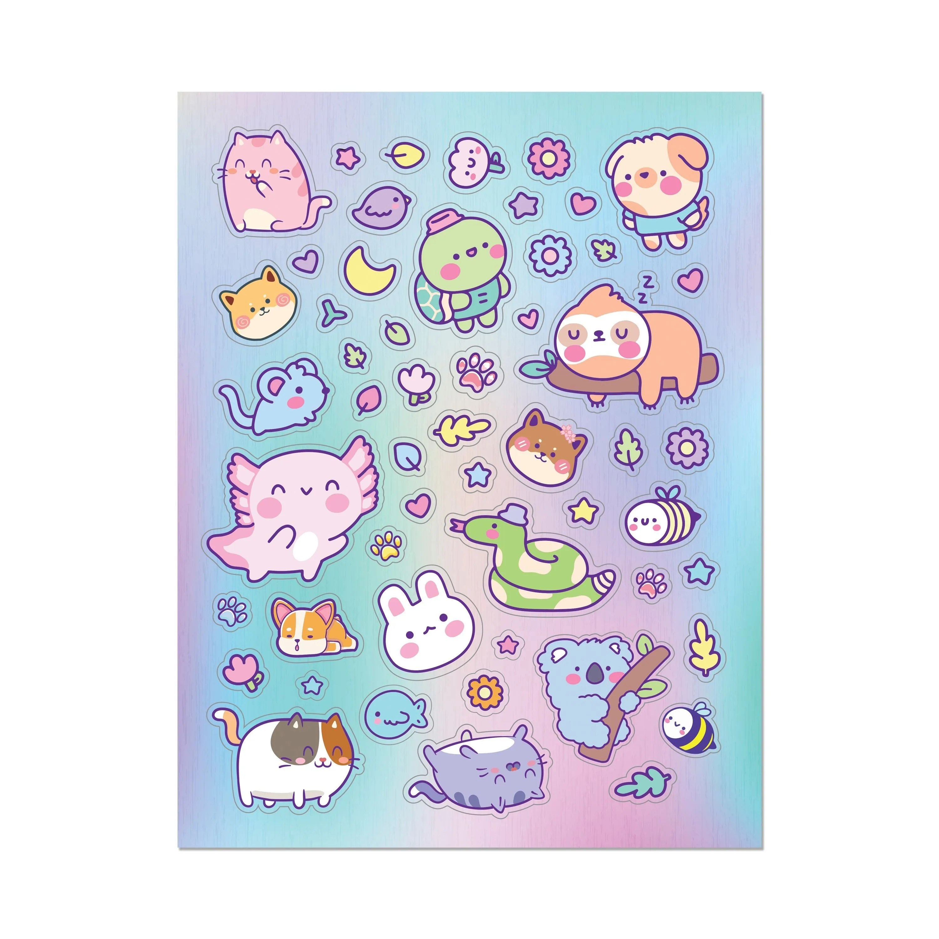Kaleidoscope Sticker Colouring: Adorable Animals