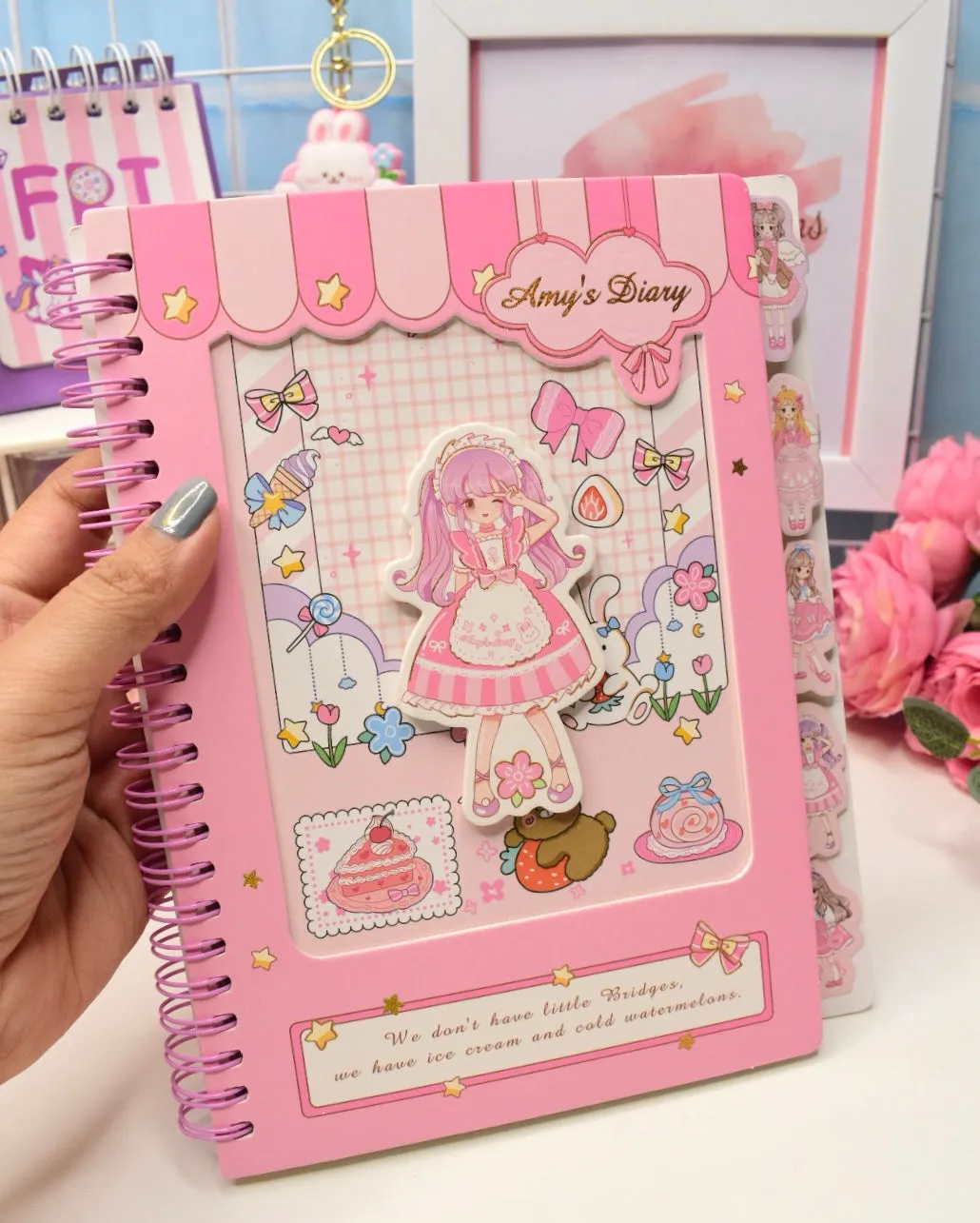 Kawaii Angel Spiral Notebook