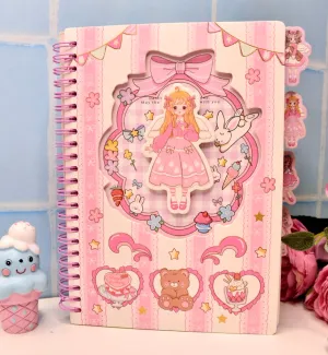 Kawaii Angel Spiral Notebook