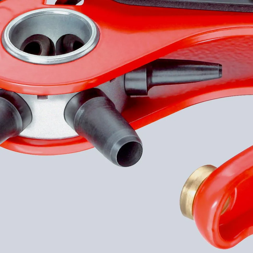 KNIPEX Revolving Punch Pliers 2-5mm Capacity 220mm for Fabrics Leather Paper Soft Plastic 90 70 220
