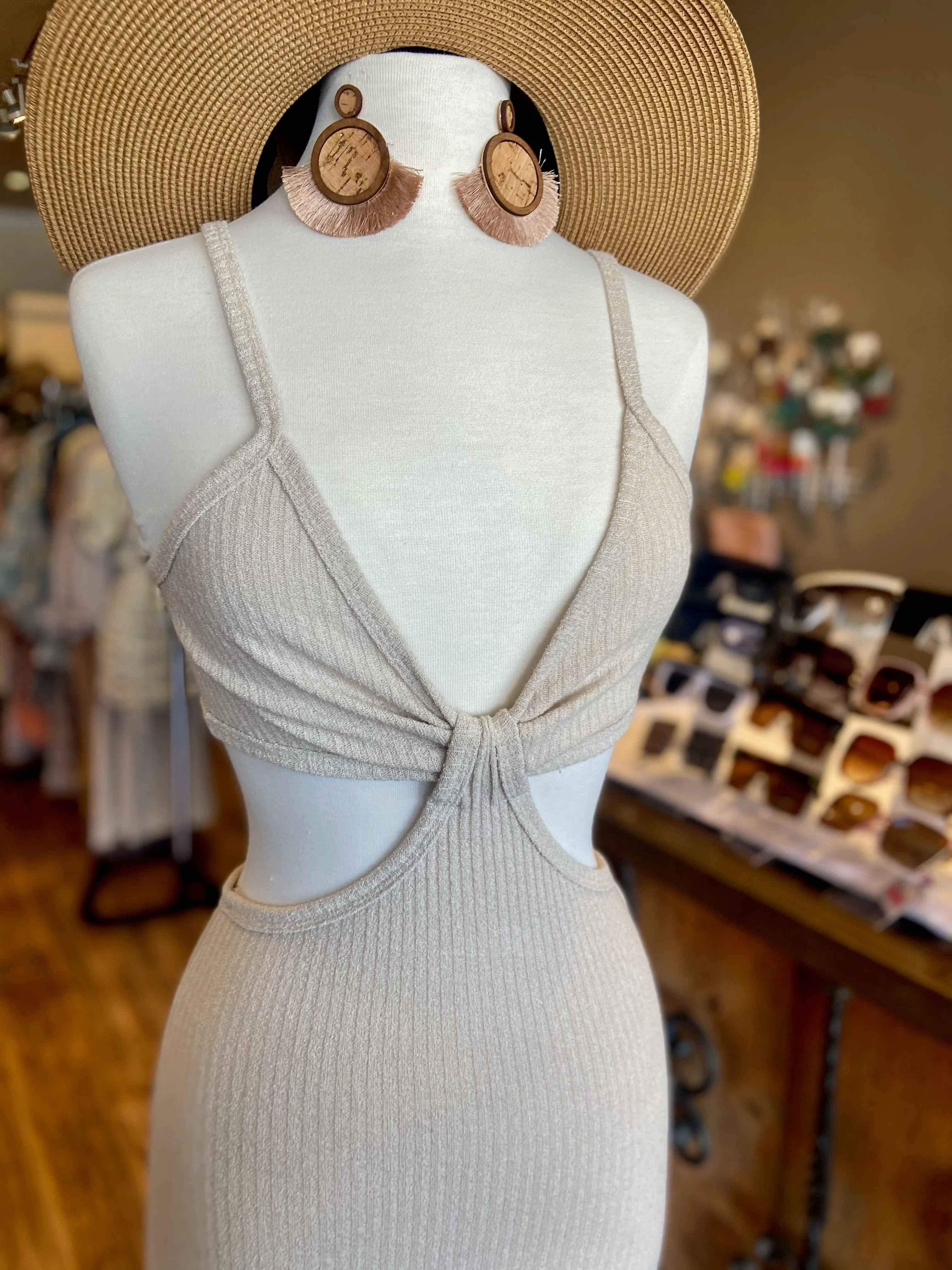 Knit Middy Bralette Connected Dress FINAL SALE