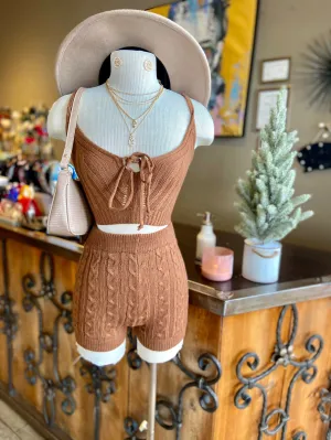 Knit Shorts Set