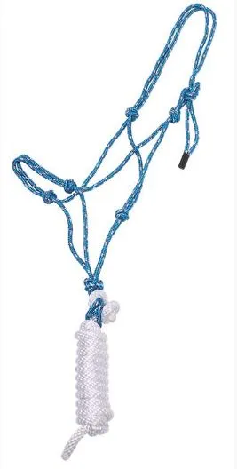 Knotted Rope Halter with Lead