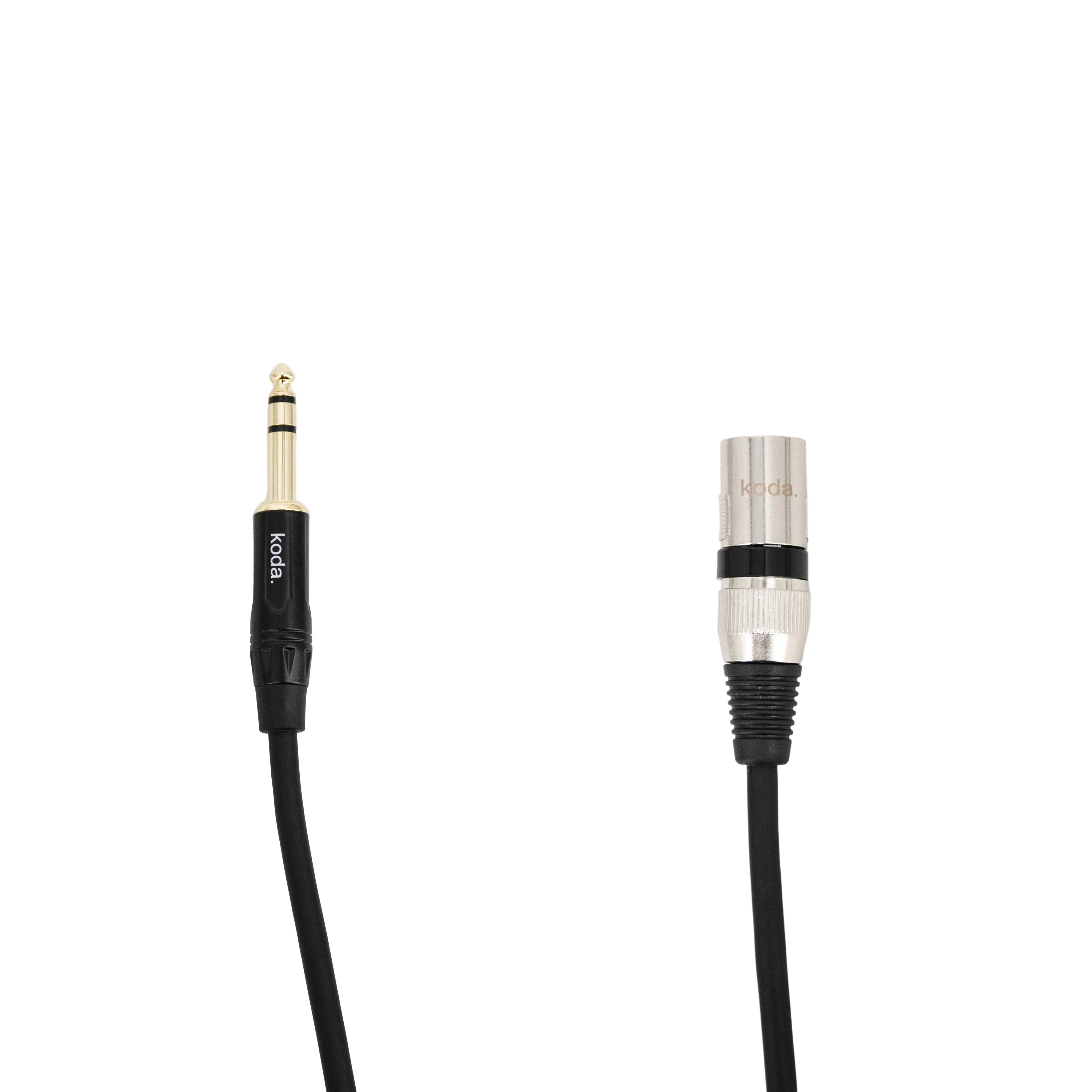 koda essential KBCXTM20 XLR Male to TRS 1/4 inch Balanced Cable, 20ft