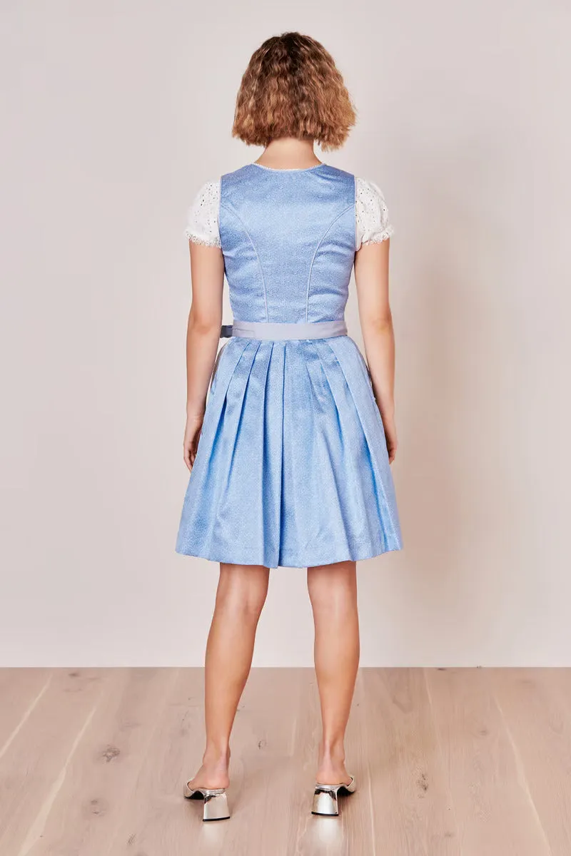 Kruger Midi Dirndl 2pcs. 50cm "Shania" blue (30,42)