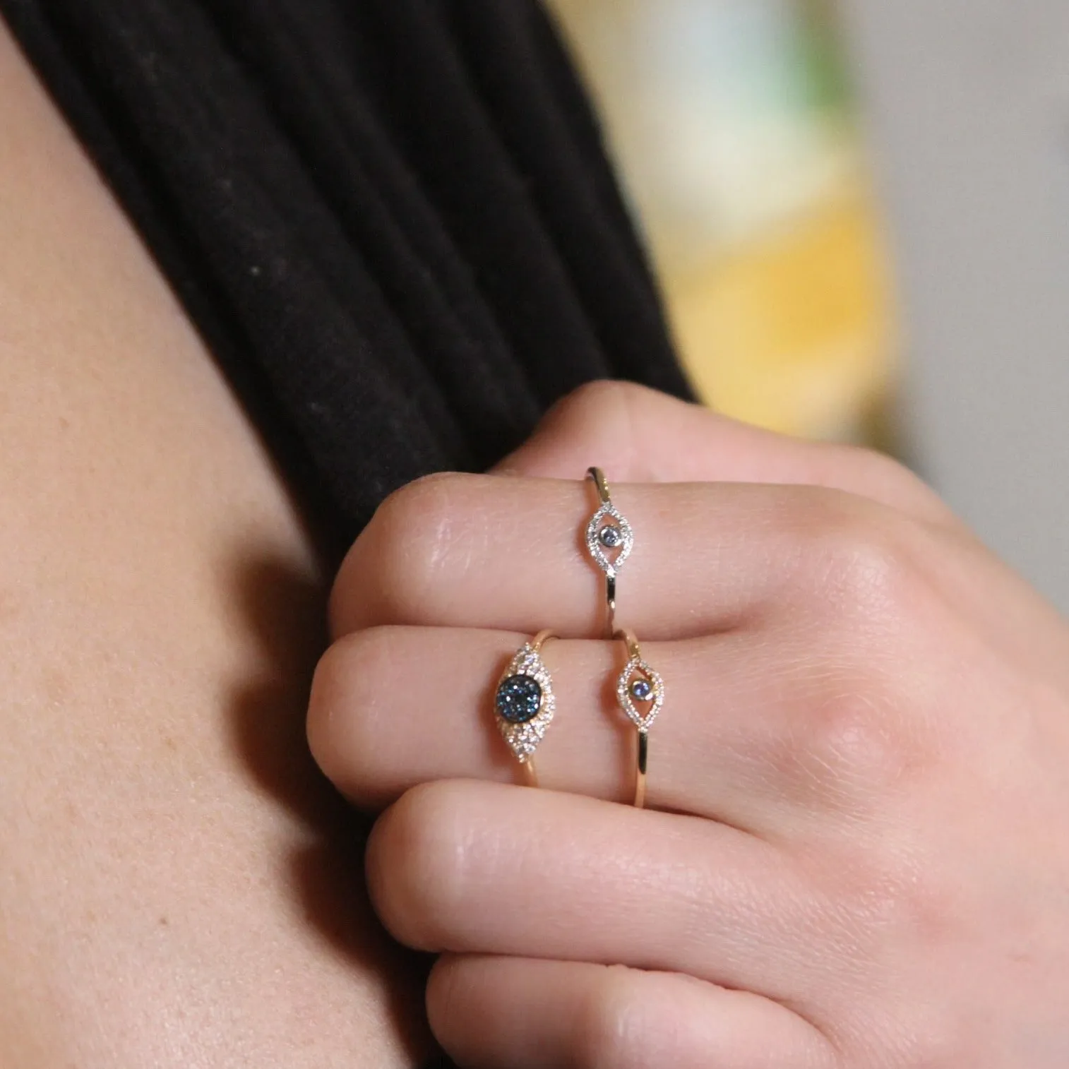 Large Evil Eye Ring