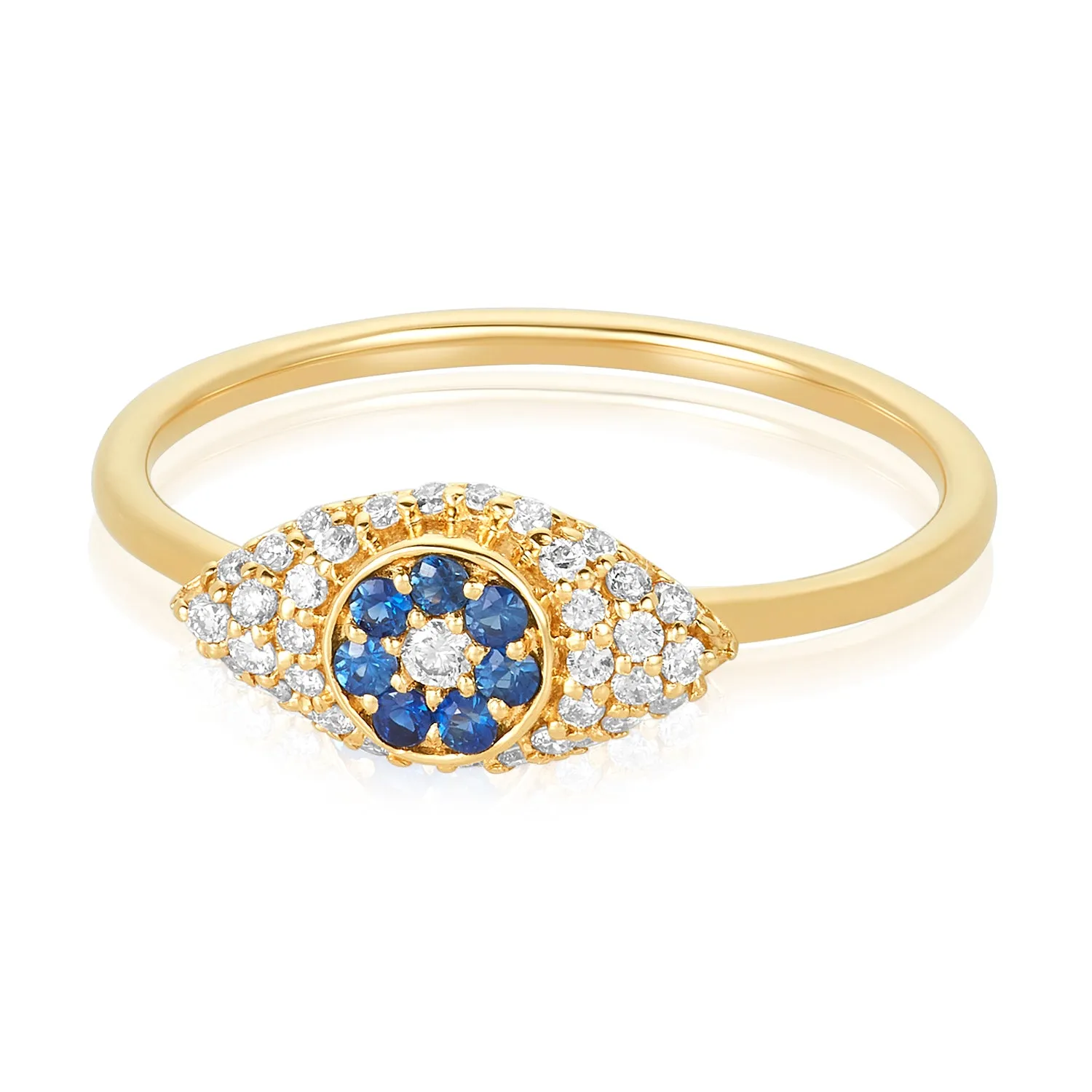 Large Evil Eye Ring