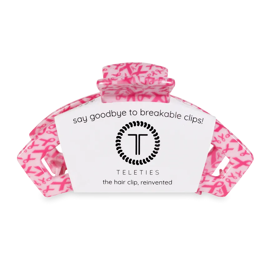 Large Teleties Open Claw Clip - Wrapped in Ribbons