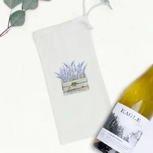 Lavender Basket - Canvas Wine Bag