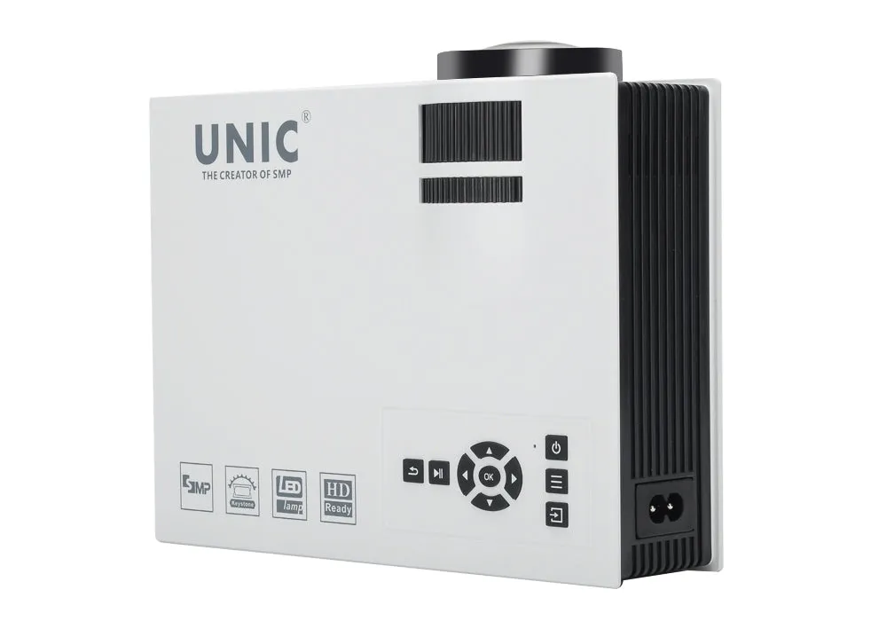LCD Portable Home Cinema Projector ƒ??Ocular-Viewƒ?? - 800 Lumen, 800:1 Contrast Ratio, HDMI, USB, SD Card, AV